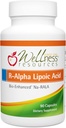 Wellness Resources R Alpha Lipoic Acid RALA gehigarria - 90 kapsulak - R-Lipoic Azido lokalizatua Bio-Enhanced Na-RALA-rekin Bioavailability maximoa lortzeko - R-Ala Non-GMO eta Gluten Free