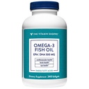 The Vitamin Shoppe Omega 3 Fish Oil 1000 mg Softgels, 300 mg EPA & 200 mg DHA, Unflavored Fish Oil Supplement for Men & Women, Gluten Free, Soy & Dairy Free, 240 Softgels