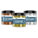 Earthborn Elements Ceylon Cinnamon, Berberine, & Benfotiamine Capsule Bundle (200 Capsules Each), Pure & Undiluted, No Additives