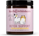 Bark & Whiskers Detox Support - Támogatja az egészséges máj & vese funkció - gyógynövény keverék organikus tejgyök és zöld tea - 1.8 oz