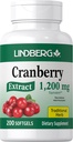 Lindberg Cranberry Pills for Women | 200 Softgel Capsules | Traditional Herb Extract Supplement | Vaccinium Macrocarpon | Non-GMO, Gluten Free