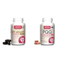 Jarrow Formulas CoQ10 Ubiquinol 100mg 120 Softgels & PQQ 20mg 60 Capsules - Mitochondrial & Heart Health
