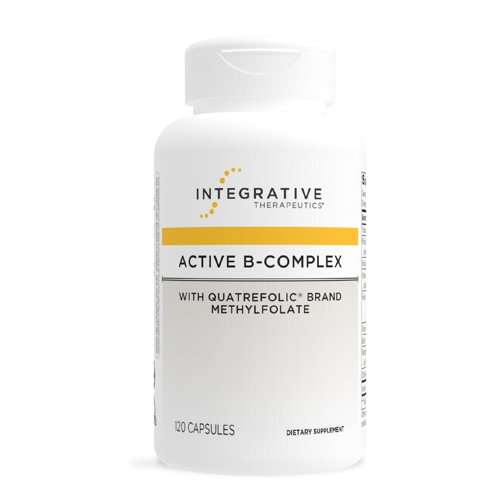 Integrative Therapeutics Active B-Complex - Cellular Energy & Heart Health Support with Vitamins B2, B6 & B12* - Supports Nervous & Immune Systems* - Third-Party Tested - 120 Capsules (60 Servings)