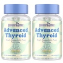 Thyroid Support Supplement for Women 120 Capsules - Smart-Release Micro-Beads with ThyroSynth™ & GutThyro™ - Advanced Thyroid Complex, Ashwagandha, Marine Collagen & 20B CFU Probiotics - 2 Bottles