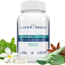 Candida Complex Oregano Oil, Digestive Enzymes, Candida Cleanse, Non-GMO Probiotic Supplement with Organic Herbs, Caprylic Acid, Grape Seed Extract, 60 Vegetarian Capsules