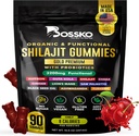 3200 MG ren Himalayan Shilajit Gummies organisk for menn og kvinner med probiotika og magnesium Ashwagnadha Chaga Turmeric Fulvic Acid 105+ Trace Minerals I Vegan Non-GMO I Lab Testet I 90 Count