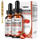 Potassium Magnesium Supplement Drop Liquid 2 Pack,Magnesium glycinate Drop with Potassium High Absorption Drops, L-Theanine,Vitamin B,Leg Cramps & Bone & Energy & Immune Support-2 Fl Oz (Pack of 2)