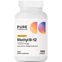 PureFormulas Methyl B12 Lozenges for Energy Boost & Nervous System Support, Vegan B12 Supplement with Methylcobalamin, Gluten-Free & Dairy-Free, Easy Absorption - 100 Count