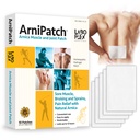 Arnipatch Natural Arnica Pain Relief Hydrogel Patches – Long Lasting Relief for Muscle Soreness, Swelling, Inflammation, Stiffness & Injury on Back, Knee & Neck (Box, 10, Count)