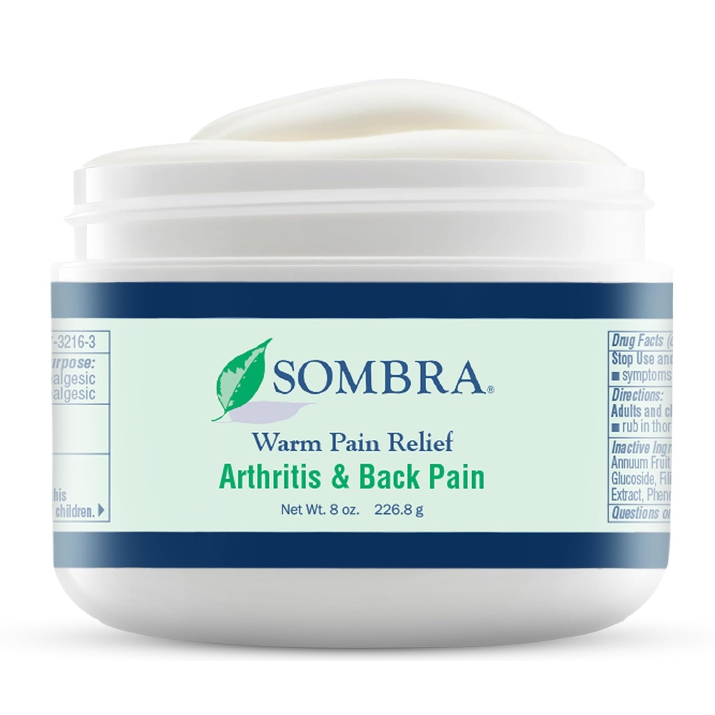 Sombra Warm Therapy Gel – Warming Muscle Comfort & Tension Relief – 8oz Jar