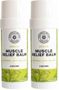 All-Natural Arnica Muscle Balm - Plant-Based Topical Swelling and bruising Relief | Essential Oils & Menthol soothes and Cools Sore Muscles, Hypoallergenic & Paraben-Free, Made in USA (Pack of 2)