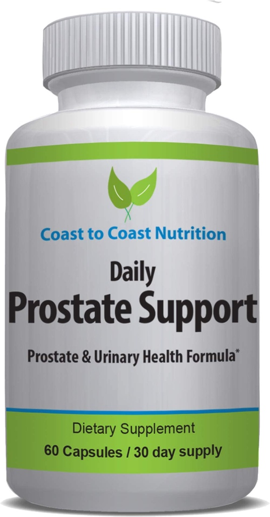 Daily Prostate Supplements for Men - Prostate Formula with Saw Palmetto, Beta Sitosterol, Zinc, Pygeum, and More - Mens Supplements to Target Enlarged Prostate and Frequent Urination - 60 Capsules