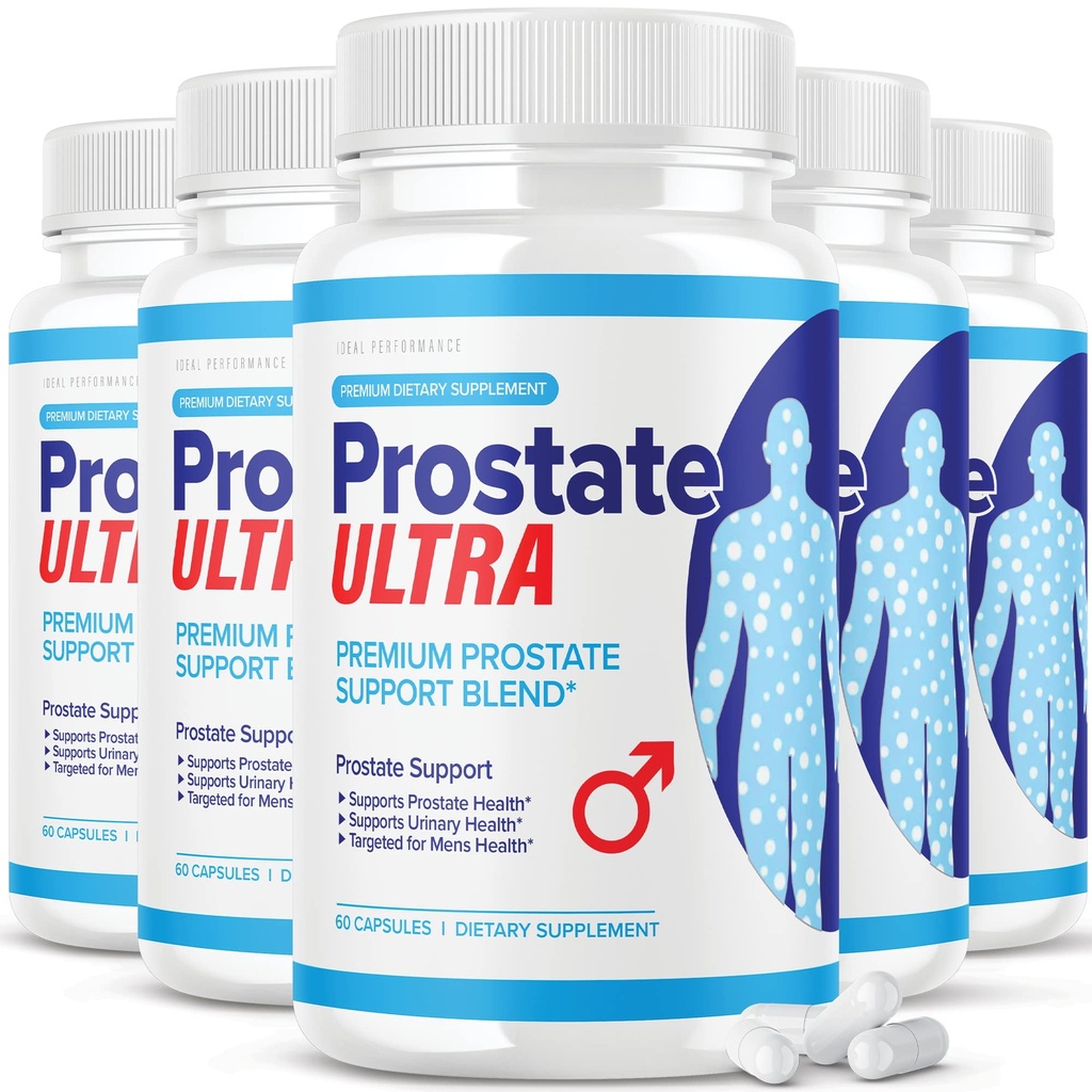 IDEAL PERFORMANCE (5 Pack) Prostate Ultra Supplements for Men Prostate Health Formula (300 Capsules)