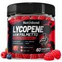 Lycopene & Saw Palmetto for Men, Prostate & Hair Support, Lycopene Supplements for Men with Pumpkin Seed Oil, Biotin, Methylfolate, B12, Zinc, Selenium, DHT Blocker, Sugar Free, 60 Gummies