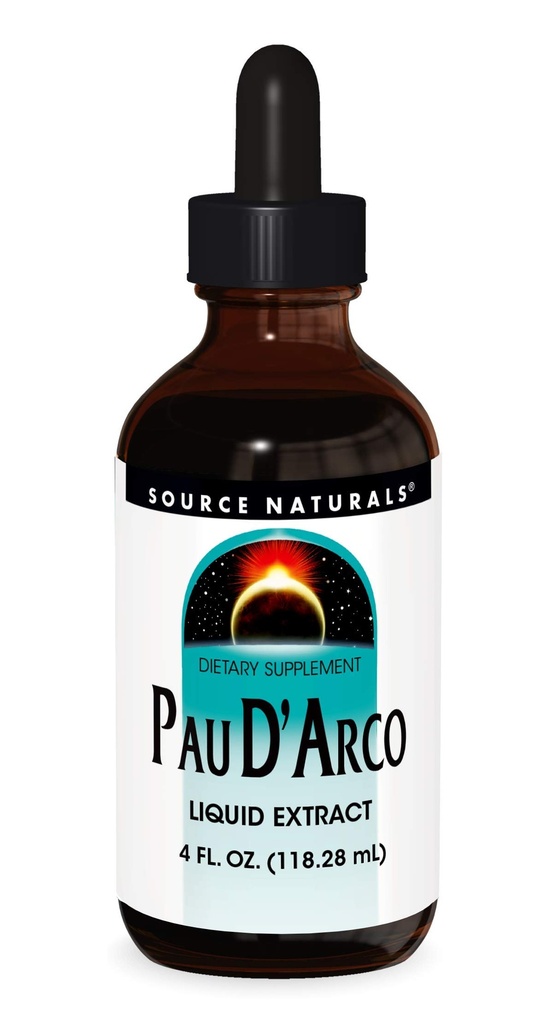 Source Naturals PAU D'Arco Liquid Extract, Support Resriotory Function and the Body's Healthy Inflammatory Response* | Dietary Supplement |1 Bottle | 4 Fluid oz.