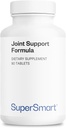 Supersmart Joint Support Formula (High Potency Complex) - with Glucosamine, Chondroitin, Hyaluronic Acid, MSM - Joint Support Supplement TEN Non-GMO & Gluten Free - 90 Tablets