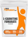 BulkSupplements.com L-Carnitine Fumarate Powder - Carnitine Supplement, Sports Nutrition, L-Carnitine 500mg - Gluten Free, 500mg per Serving, Gluten Free, 100g (3.5 oz) (Pack of 1)