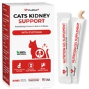 Cat Kidney Support Chitosan & L-Lysine – Boosts Kidney Health & Function, Promotes Toxin Removal, Restores Kidney Function, Enhances Vitality – Natural Ingredients for Cats – 30 Tubes