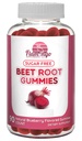 Flamingo Supplements Sugar Free Nitric Oxide Beet Root Gummies - Beet Root Chewables for Athletic Performance, Nitric Oxide Booster, Energy, Blood Flow and Circulation - 90 Beets Root Gummy Chews.