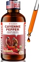 Bluesun Cayenne Pepper Drops with Hawthorn Berry & Beet Root - Liquid Turmeric Curcumin, Vitamin D3 + K2 - Made in USA Herbal Supplement - Daily Wellness Formula - 2 Fl Oz (60ml)