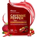 Cayenne Pepper Softgels, with Vitamin D3 K2+E and Extracts of Grape Seed, Hawthorn, Beetroot, Berberine and 12 other extracts, Advanced Vitality & Wellness Formula, For a Healthy Circulatory System