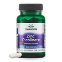 Swanson Zinc Picolinate Chelated Mineral Supplement for Adults Seeking Immune, Vision, and Prostate Support - Body-Preferred Form - 22 mg (60 Vegan Capsules)