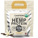 Organic Plant-Based Protein Powder - 100% Hemp Protein Vegan Shake Mix - Lactose, Dairy & Gluten Free, Clean Natural Vanilla (20 Servings)