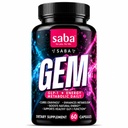 Saba GEM Metabolism & Gut Health Support for Women & Men – Eriomin, Morosil, Akkermansia, Prebiotics & Probiotics with 30 Billion CFU – Appetite, Energy & Microbiome Support – 60 Capsules