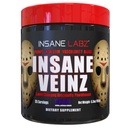 Insane Labz Insane Veinz Non Stimulant NO Enhancing Powder, Nitric Oxide Booster, Loaded with Agmatine Sulfate and Betaine Anhydrous, Increase Vascularity, 35 Srvgs, Grape