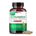 VITAL HERBAL Wormwood with Black Walnut Whole Cloves Ginger Capsules – 150 Capsules – Supports Digestive Health, Immune Function & Detox