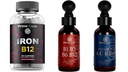 Prime Code Iron Gummies for Women & Men with Vitamin B12, Liquid Vitamin B1 Drops with Vitamin B3 B6 & B12, Liquid Vitamin A Supplement for Women & Men with Vitamin C E and D3