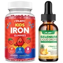 Selenium Liquid Drops & Iron Gummies for Kids & Teens & Adults