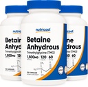 Nutricost Betaine Anhydrous Caps 1500mg, 60 Servings per flacon (3 flacoane)