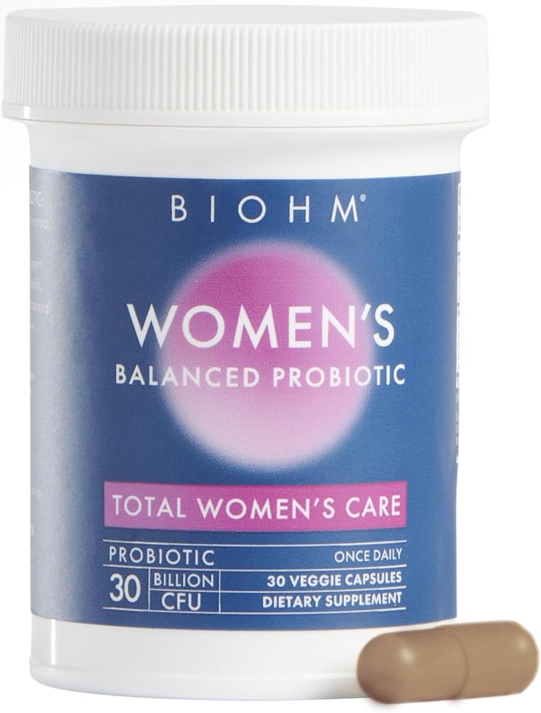 BlHM Probitics for Women, 30 Billion CFU, 9 Strains (30 Count) hỗ trợ toàn bộ sức khỏe Gut Health, editorive & Immune System, Vaginal Probitic for Urary Tract & Vaginal Health, 30 ngày