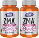 NOW Foods Sports Nutrition, ZMA (Zinc, Magnesium and Vitamin B-6), Enhanced Absorption, Sports Recovery*, 90 Capsules, (Pack of 2)