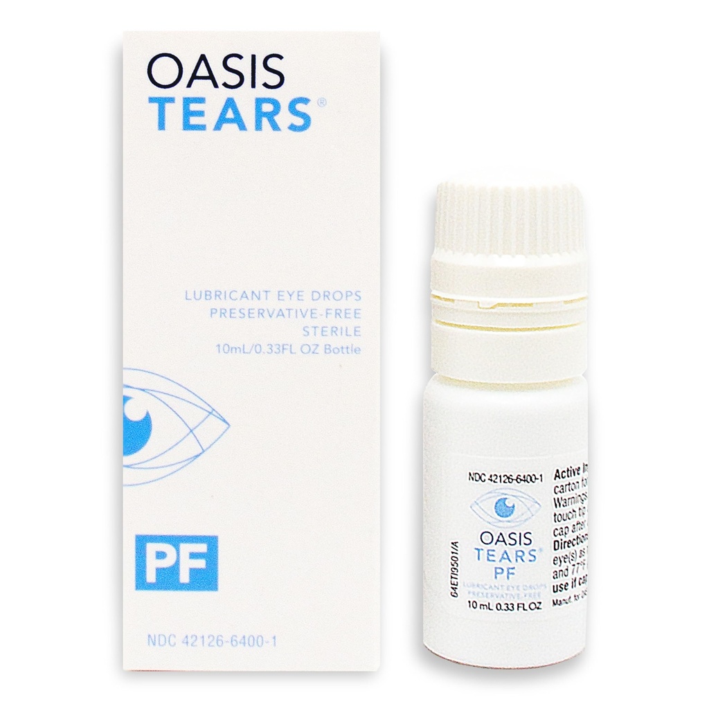 Oasis TEARS OT6400 PF Preservative-Free Lubricant Eye Drops Dry Eye Relief | Artificial Tears | 0.34 FL OZ (10 mL)
