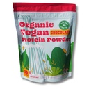 Sacred Lotus Vegan Protein Powder | Organic Chocolate Plant-Based Protein | Brown Rice & Pea Protein Blend | No Dairy, Soy, or Added Sugar | 18g Protein Per Serving | 19 Servings |15.4 oz