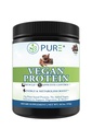 PURE® Vegan Protein Powder - 25g Plant Based Protein, 15 Servings - Pea & Mung Bean Blend with Digestive Enzymes - Dairy-Free - Muscle Recovery & Appetite Control - Chocolate 525 Grams