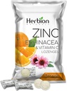 HERBION Naturals Zinc, Echinacea & Vitamin C Lozenges 25 CT, Dietary Supplement for Adults & Children 5+, Promotes Wellness for the Whole Family, 25 Count, Orange, Pack of 1