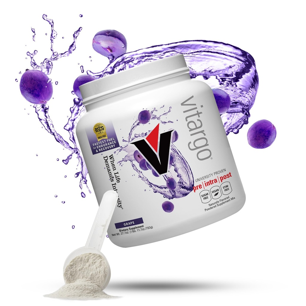 Vitargo Carbohydrate Powder | Feed Muscle Glycogen 2X Faster | 1 LB Grape Pre Workout & Post Workout Recovery Powder | Carb Supplement for Recovery, Endurance, Gain Muscle Mass
