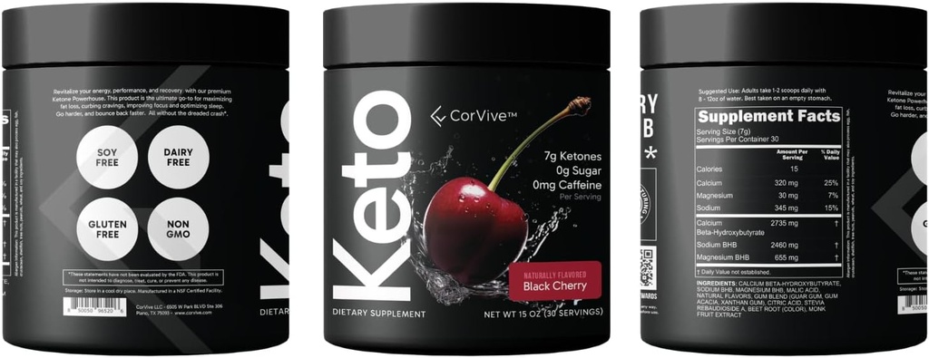 Premium Hydration Powder - 균형 잡힌 전자 및 에너지 지원, Zero Carb, Keto Friendly - Carnivore 승인 - 30 서빙