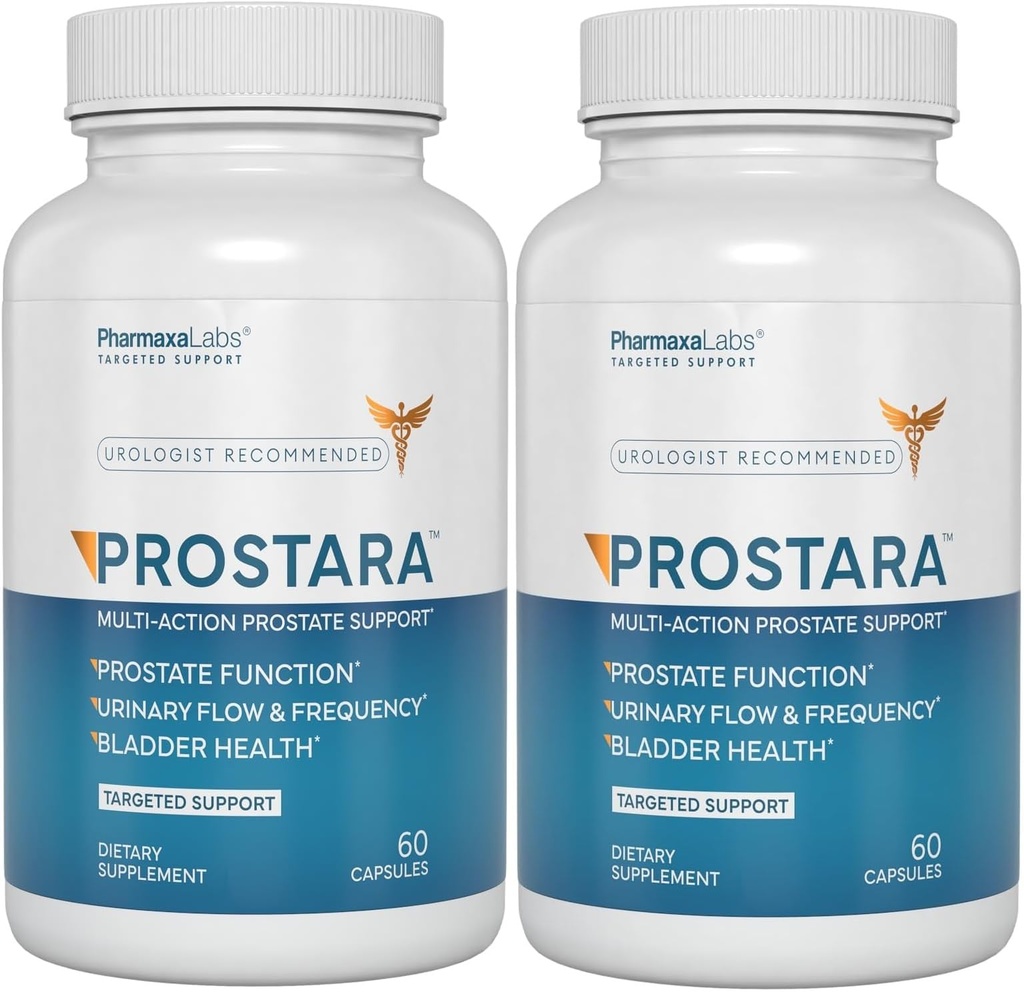 Multi-Action Prostate Supplement - Supports Urinary Flow and Bladder Comfort - Boosts Vitality and Wellness - Saw Palmetto, Pumpkin & Pomegranate - 60 Capsules (Pack of 2)