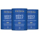 Friska Men’s Daily Digestive Enzymes for Men - Bloating & Gas Support with Probiotics, Helps Digest Heavy Meals, Dairy & Protein, Gut Health Support, 90 Capsules, Packaging May Vary