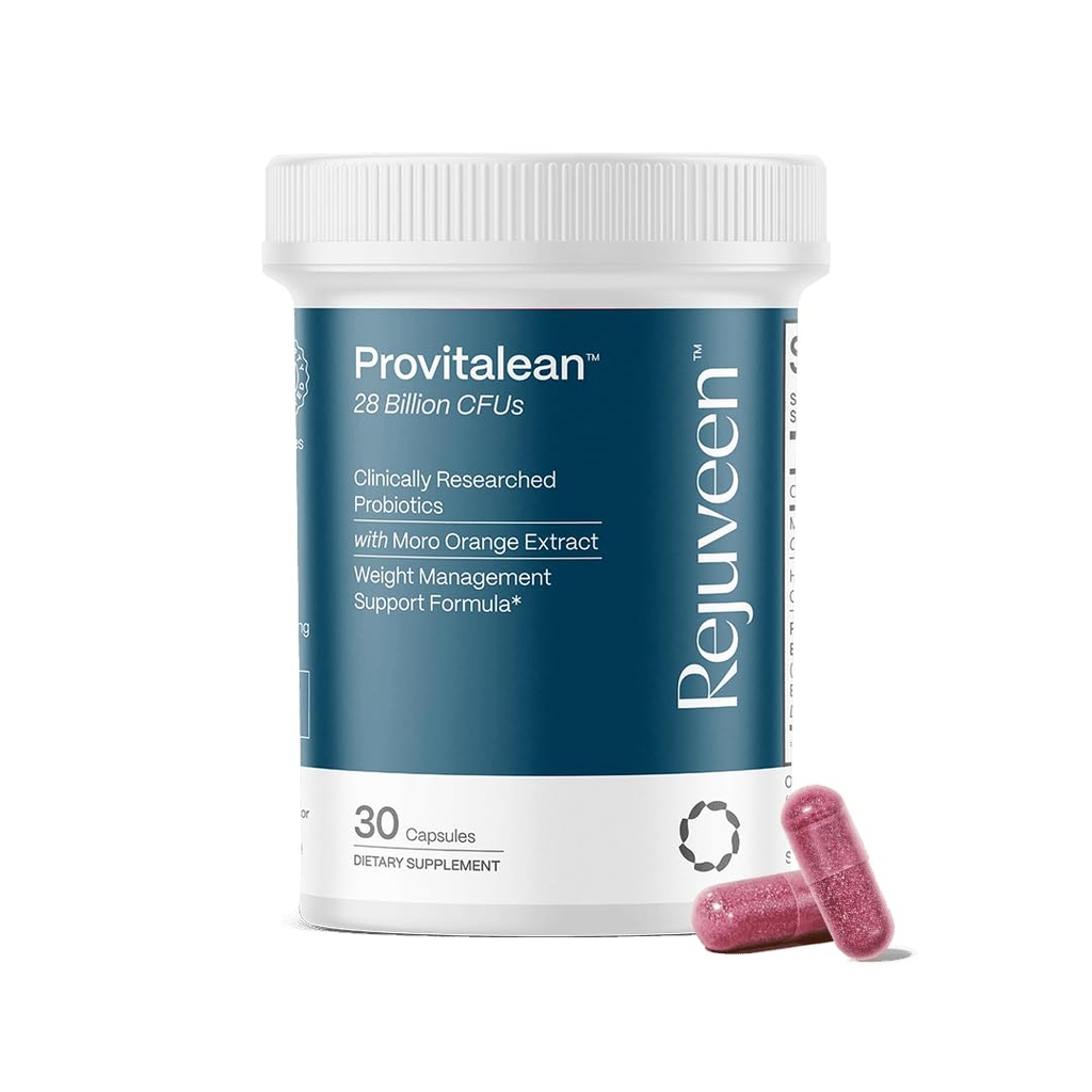 Provitalean Metabolism Fuel for Women | Mute Cravings for Belly Fat & Resistant Waistlines | B420 Probiotic, Morosil, Chromium | Vegetarian, Stimulant-Free, Gluten-Free | 30 Ct