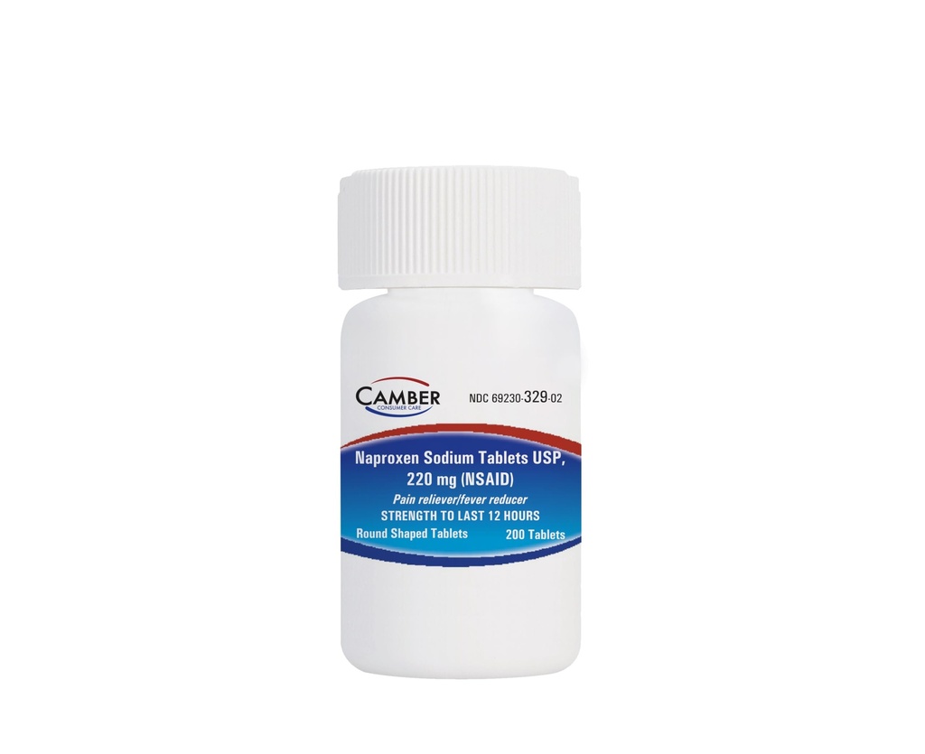 Camber Naproxen Sodium, 220 mg - Pain Reliever and Fever Reducer (200 Count)