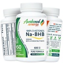 Na-BHB Sodium Beta-Hydroxybutyrate Supplement – 100% D-Ketones for Keto Energy, Focus & Electrolyte Balance – Pure Formula, No Fillers – 60 Vegan Capsules