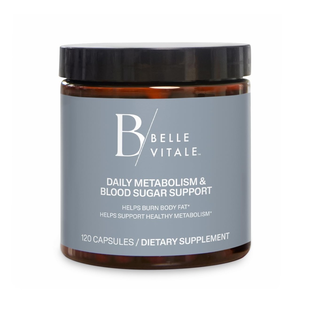 BODi Belle Vitale Daily Metabolism Support – Helps Support Healthy Weight & Fat Metabolism with Sinetrol, Chromax & Reducose, 120 Capsules