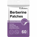 Berberine Patches with L-glutamine, Pomegranate, and Cinnamon, Premium Plant-Based Formula for Women & Men | 60 Count Supply