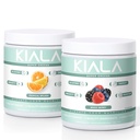 Kiala Nutrition Super Greens, Organic Greens Powder, Spirulina & Chlorella Superfood Powder, Sugar & Gluten Free Vegan, Spectra Blend, Tropical Slush, Mixed Berry 2 Pack