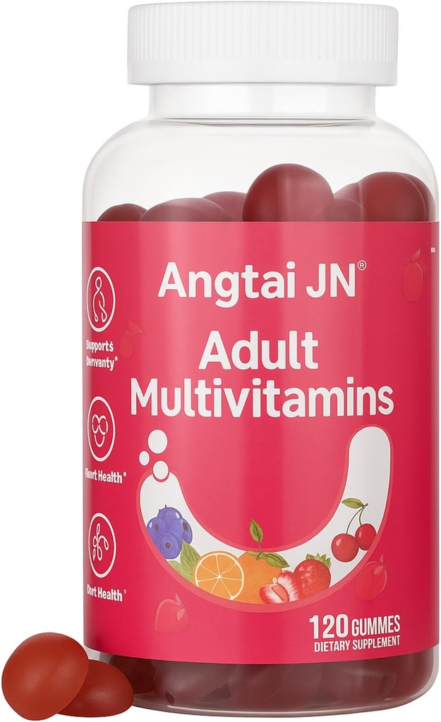 Gume multivitamine pentru femei si barbati - 13 vitamine si minerale (A, C, D, E, Biotina, Acid folic, Zinc), Vegan prietenos, Suport Immune Health, Amestecat Aroma Berry, 120 MultiVites Gummies, 60 Day Supply